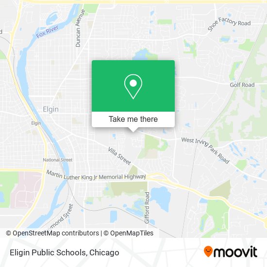 Eligin Public Schools map
