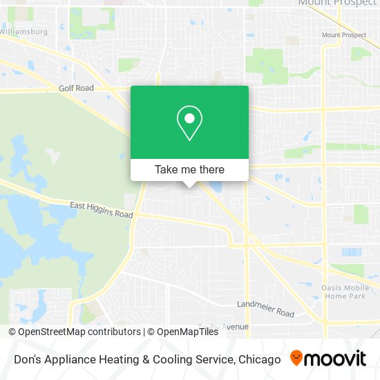 Don's Appliance Heating & Cooling Service map