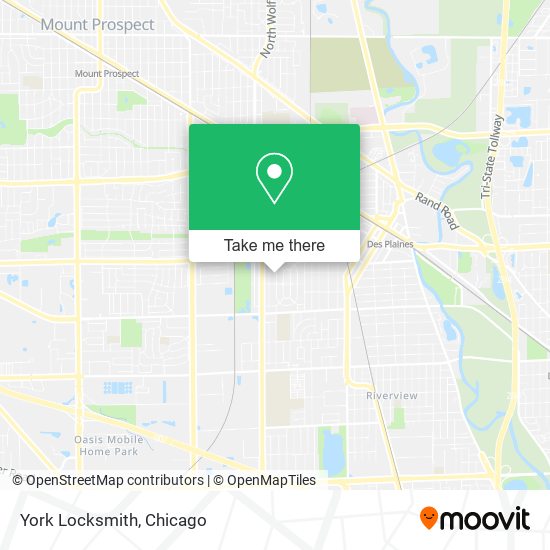 Mapa de York Locksmith