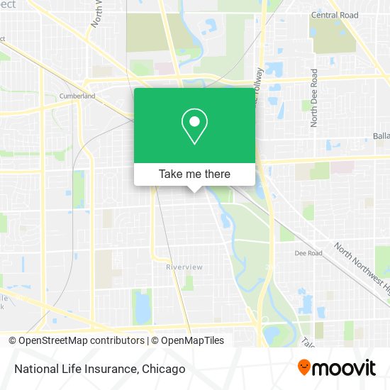 Mapa de National Life Insurance