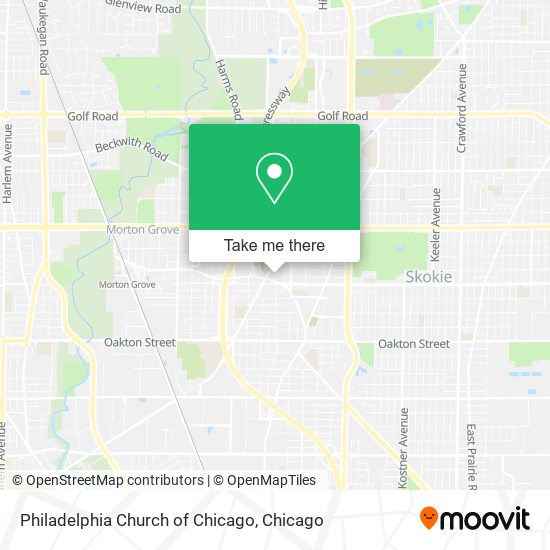 Philadelphia Church of Chicago map
