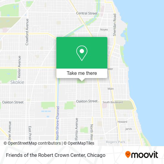 Friends of the Robert Crown Center map