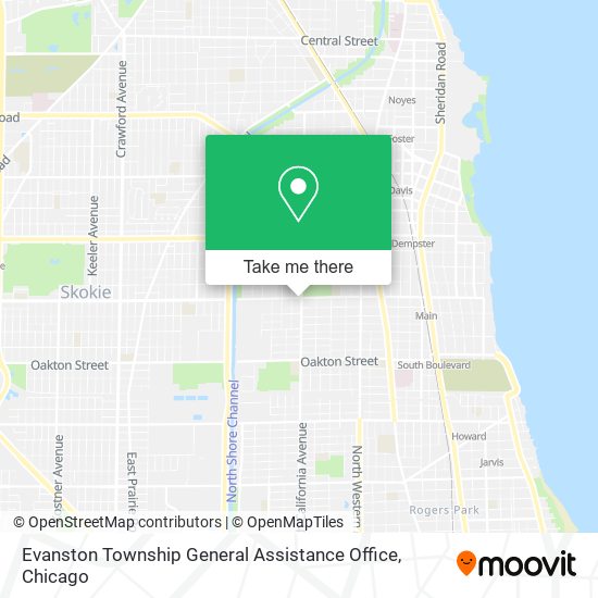 Mapa de Evanston Township General Assistance Office