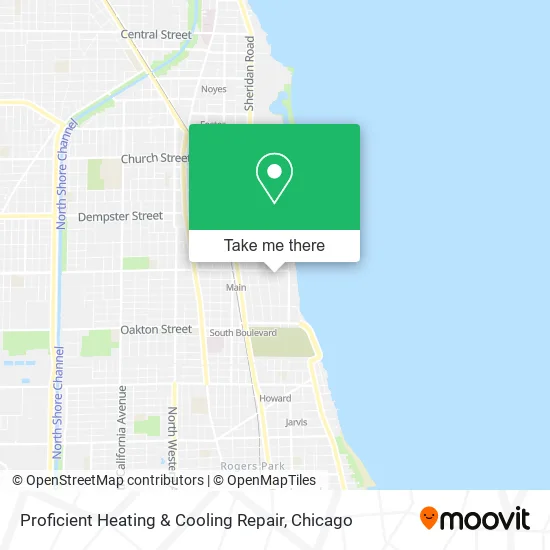 Mapa de Proficient Heating & Cooling Repair