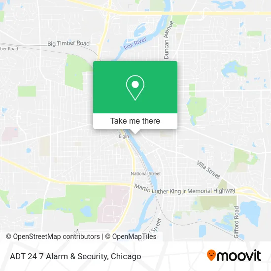 ADT 24 7 Alarm & Security map