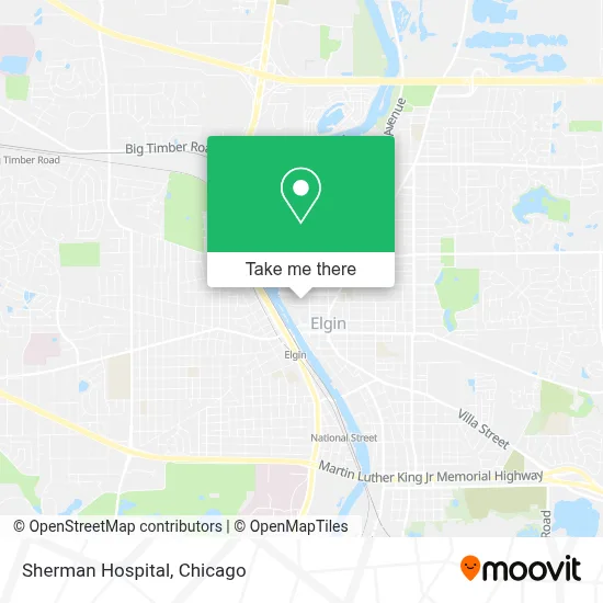 Sherman Hospital map