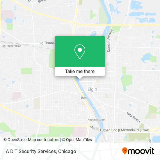 A D T Security Services map