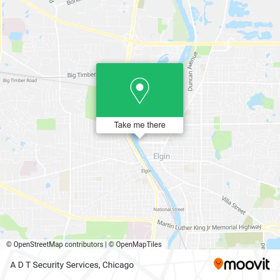 A D T Security Services map