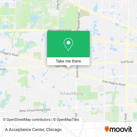 A Acceptance Center map