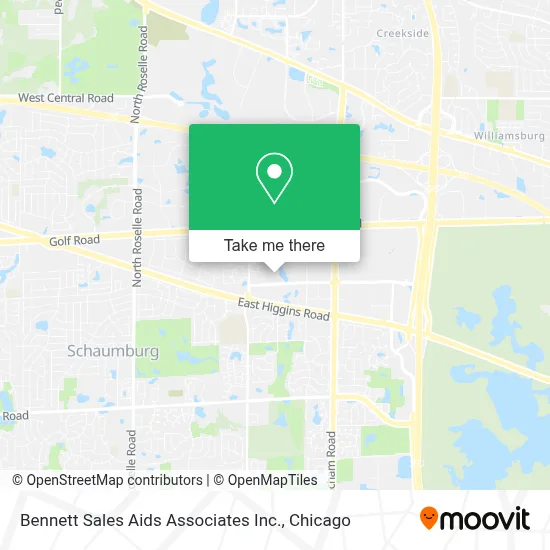 Bennett Sales Aids Associates Inc. map