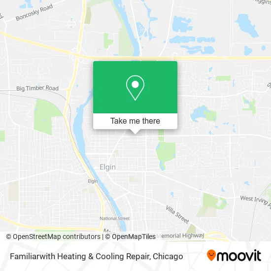 Familiarwith Heating & Cooling Repair map