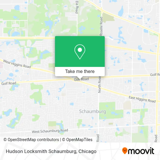 Hudson Locksmith Schaumburg map