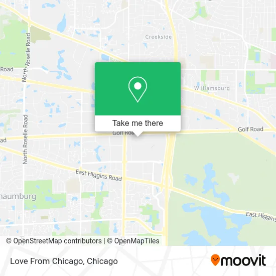 Love From Chicago map