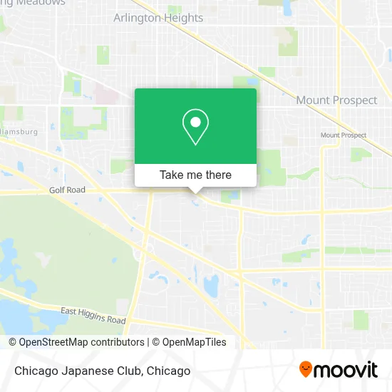 Chicago Japanese Club map