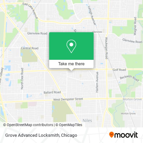 Grove Advanced Locksmith map
