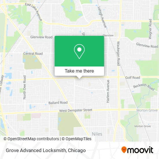 Mapa de Grove Advanced Locksmith