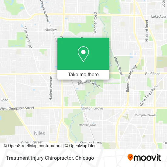 Treatment Injury Chiropractor map