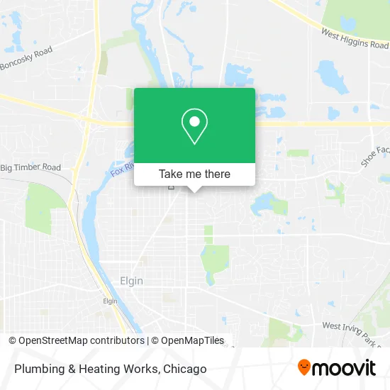 Plumbing & Heating Works map