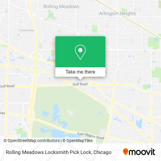 Rolling Meadows Locksmith Pick Lock map