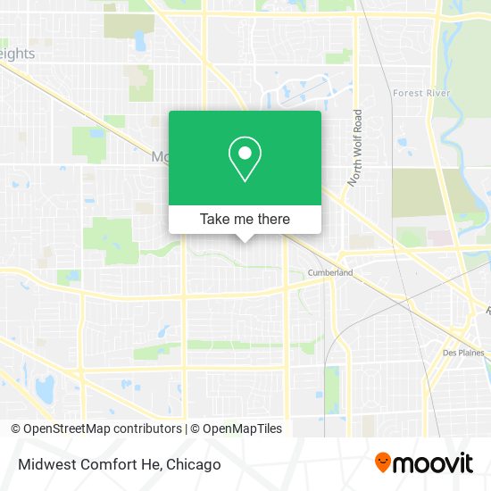 Mapa de Midwest Comfort He