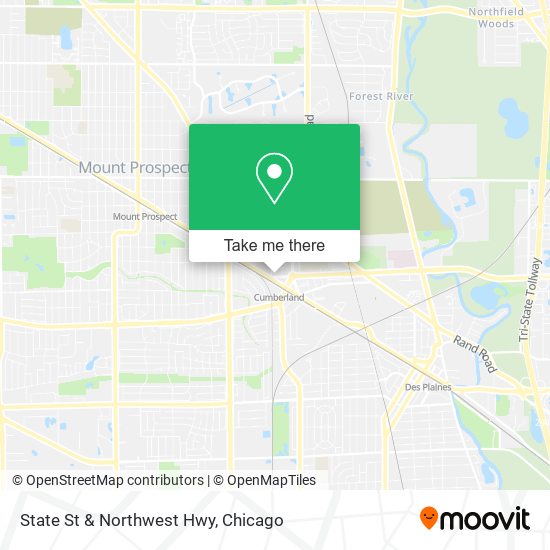 State St & Northwest Hwy map