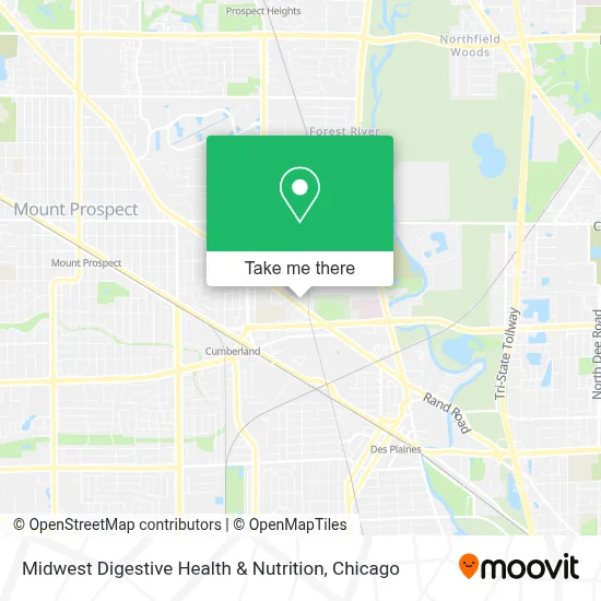 Midwest Digestive Health & Nutrition map