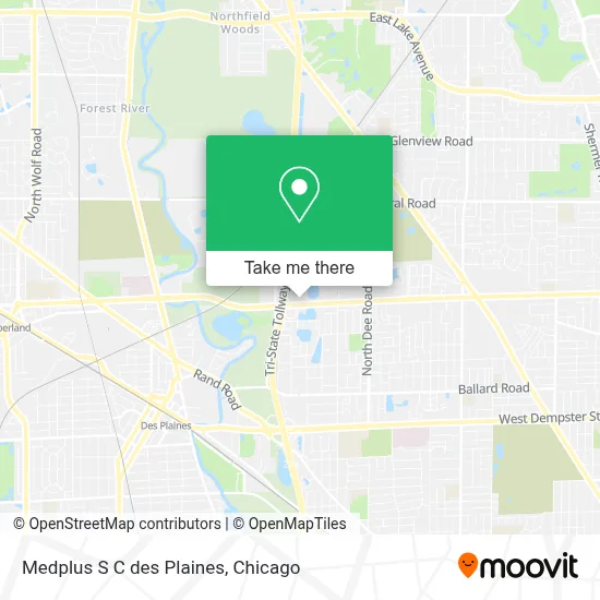 Medplus S C des Plaines map
