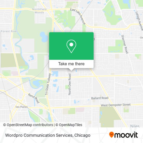 Mapa de Wordpro Communication Services