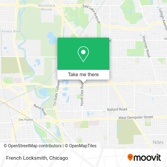 French Locksmith map