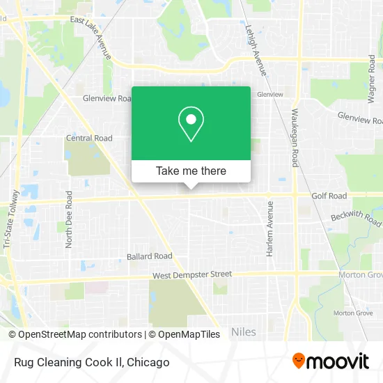 Mapa de Rug Cleaning Cook Il