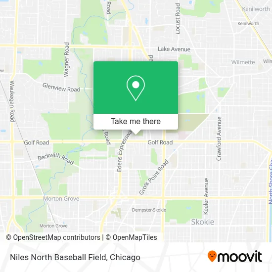 Niles North Baseball Field map