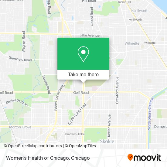 Mapa de Women's Health of Chicago