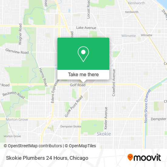 Skokie Plumbers 24 Hours map
