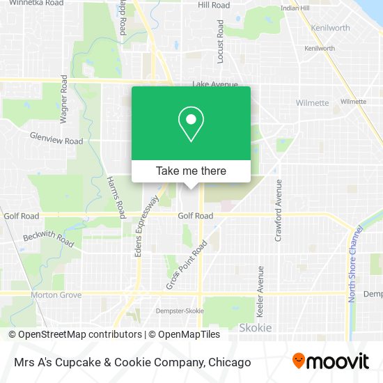 Mapa de Mrs A's Cupcake & Cookie Company