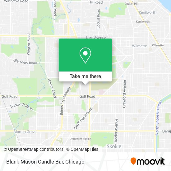 Mapa de Blank Mason Candle Bar