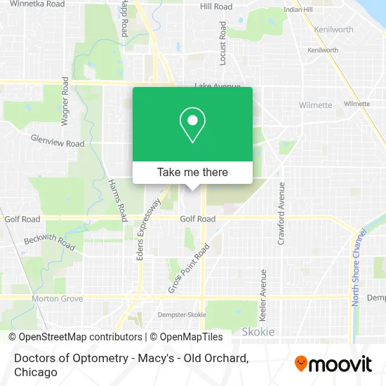 Doctors of Optometry - Macy's - Old Orchard map