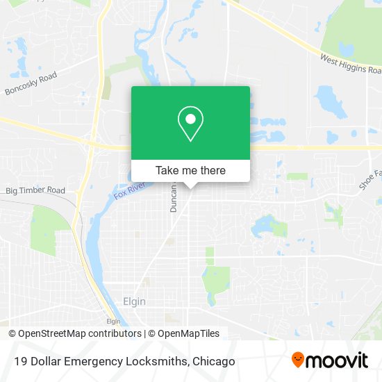 19 Dollar Emergency Locksmiths map