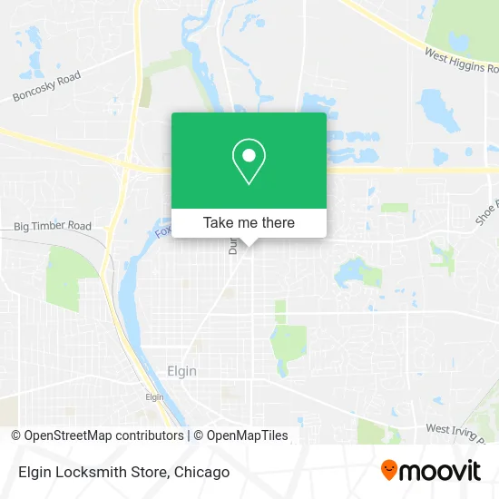 Elgin Locksmith Store map