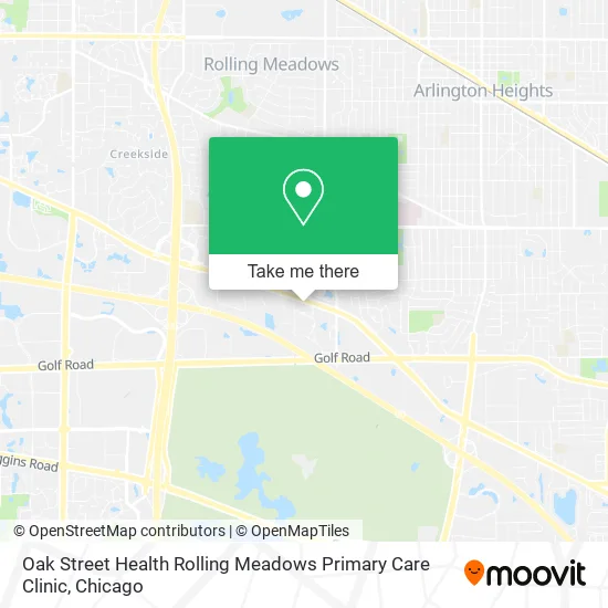 Oak Street Health Rolling Meadows Primary Care Clinic map