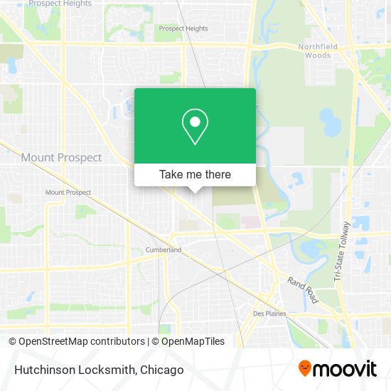Mapa de Hutchinson Locksmith