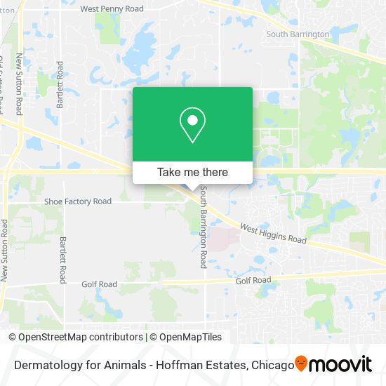 Dermatology for Animals - Hoffman Estates map