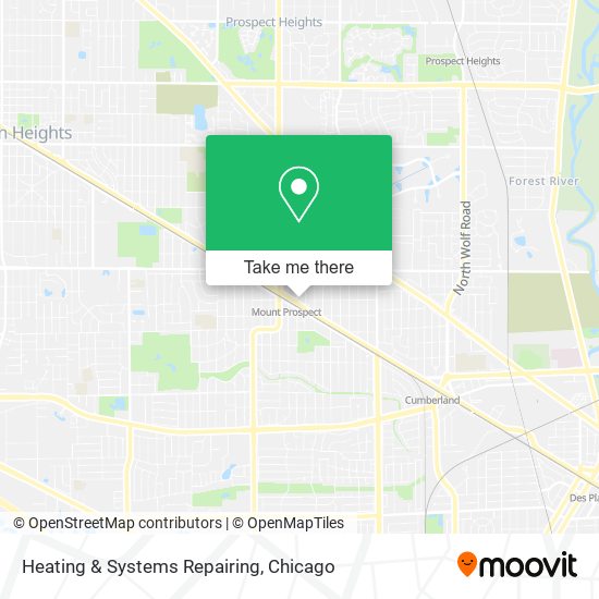 Heating & Systems Repairing map