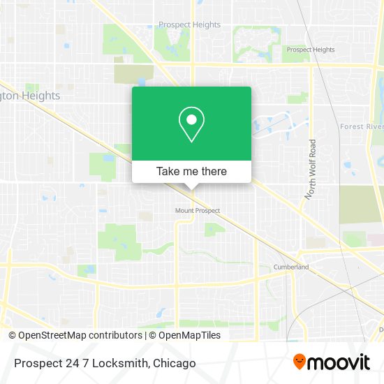 Prospect 24 7 Locksmith map