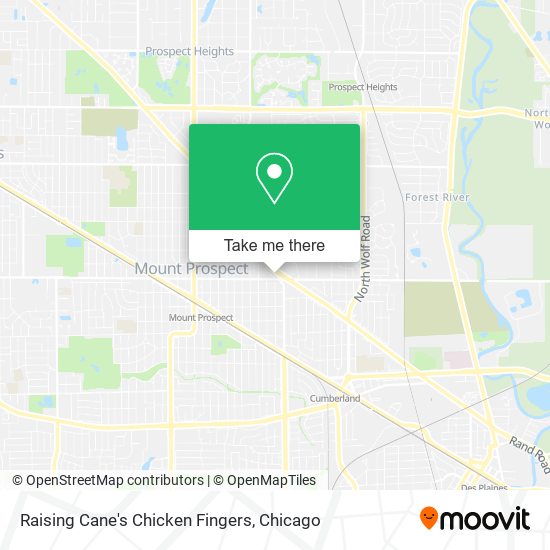 Mapa de Raising Cane's Chicken Fingers