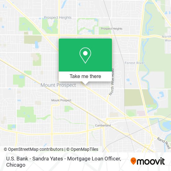 U.S. Bank - Sandra Yates - Mortgage Loan Officer map