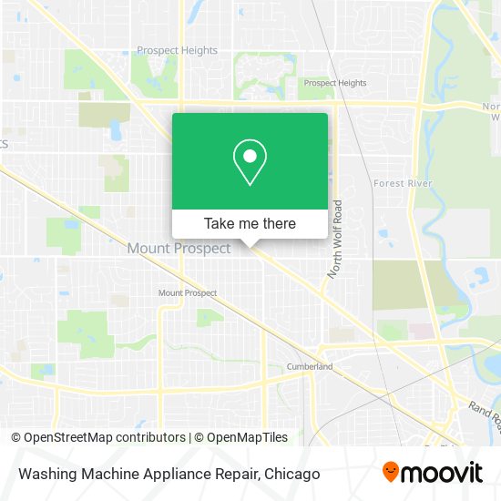 Mapa de Washing Machine Appliance Repair