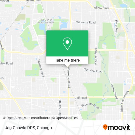 Mapa de Jag Chawla DDS