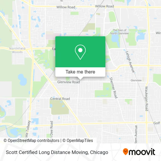 Scott Certified Long Distance Moving map