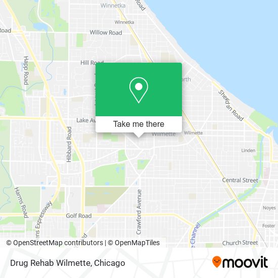 Mapa de Drug Rehab Wilmette