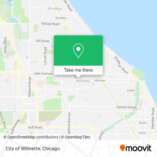 City of Wilmette map